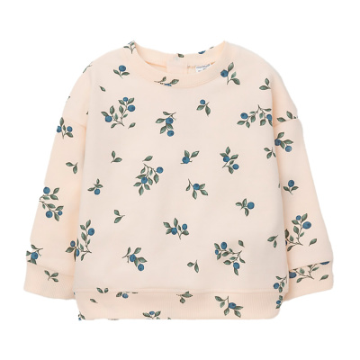 Джемпер свитшот для девочки Crockid КР 302308 айвори голубика к561 1